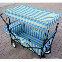 Wagon utilitaire pliant avec auvent pour enfants